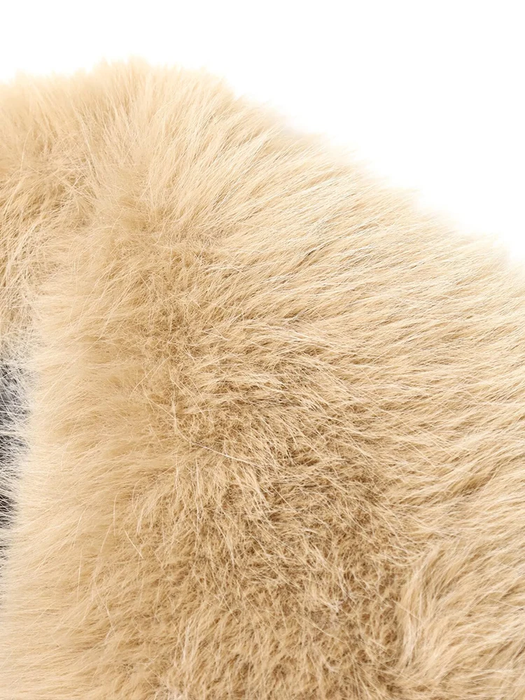 Nuova giacca da donna a maniche lunghe alla moda e versatile in stile europeo con colletto staccabile e dettagli in ecopelle.