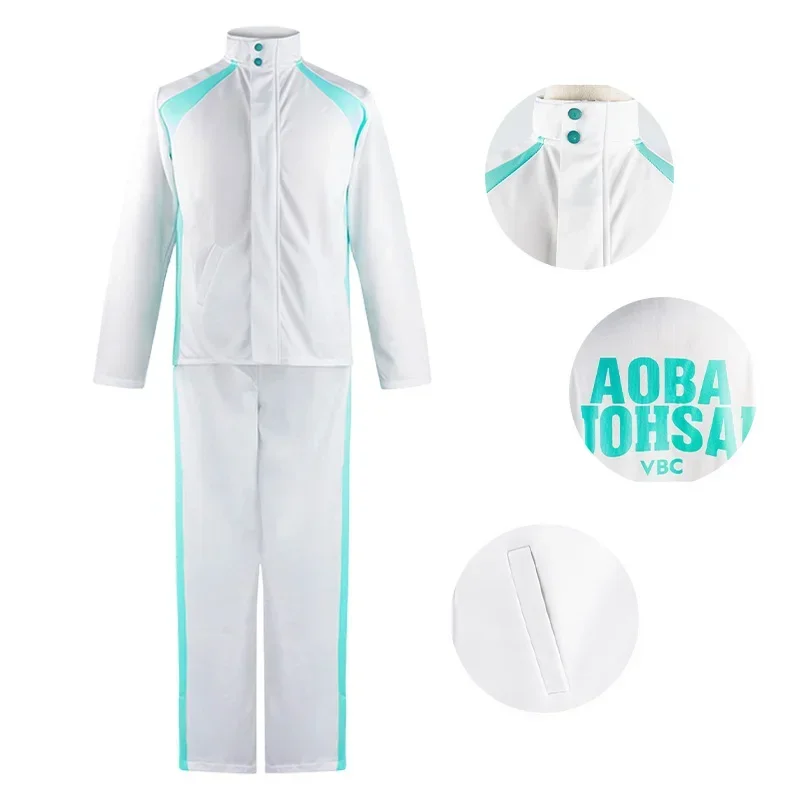 Oikawa Tooru Cosplay Haikyu Aoba Johsai High School Costume Cosplay Pallavolo Squadra Sprotswear Uniforme Costume di Halloween per Uomo