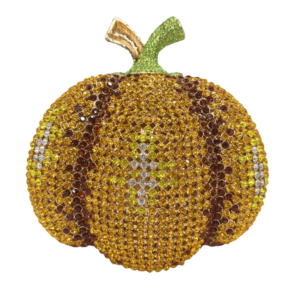 

Crystal Pumpkin Clutch, Fairy Tale Cinderella Evening Bag for Women. OEM Custom Fantasy Purse, Low MOQ Wholesale from Factory Di