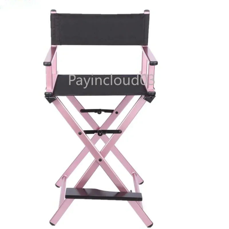 Folding Outdoor Canvas Chair Aluminum Alloy Leisure Chair With Headrest Outdoor Beach Chair  Makeup