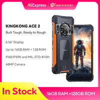 [New Arrival] Cubot KingKong ACE 2 Ultra-thin Rugged Smartphone android 14, 16GB RAM(6GB+10GB), 128GB ROM, 6.56-Inch 90Hz Screen