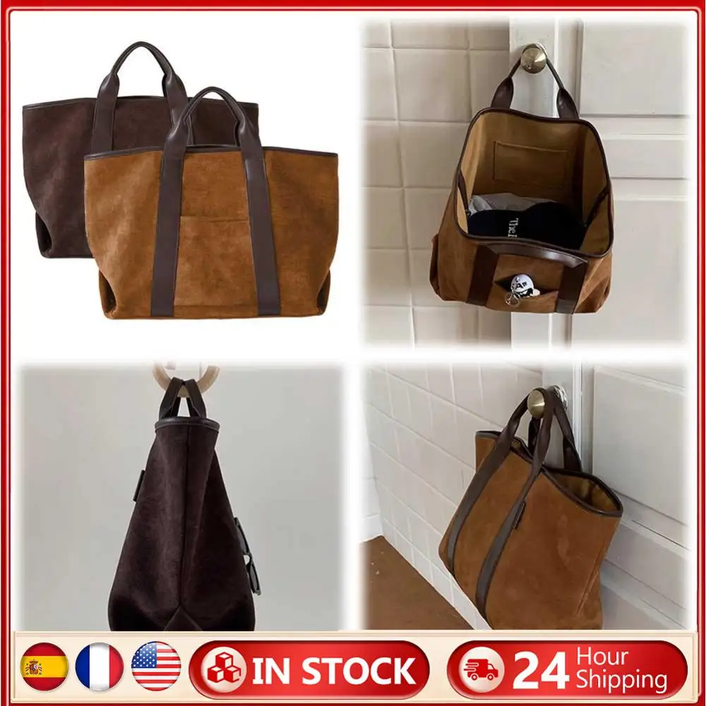 

Shoulder Bag for Women Vintage Winter Handbag Suede Simple Satchel Bag Commute Bag Shopping Bag