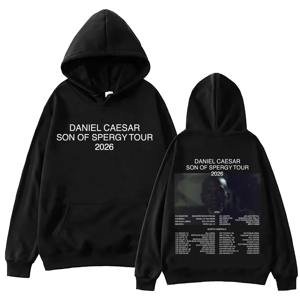 Daniel Caesar Son Of Spergy Tour 2026 Hoodie Man Woman Harajuku Long Sleeve Pullover Tops
