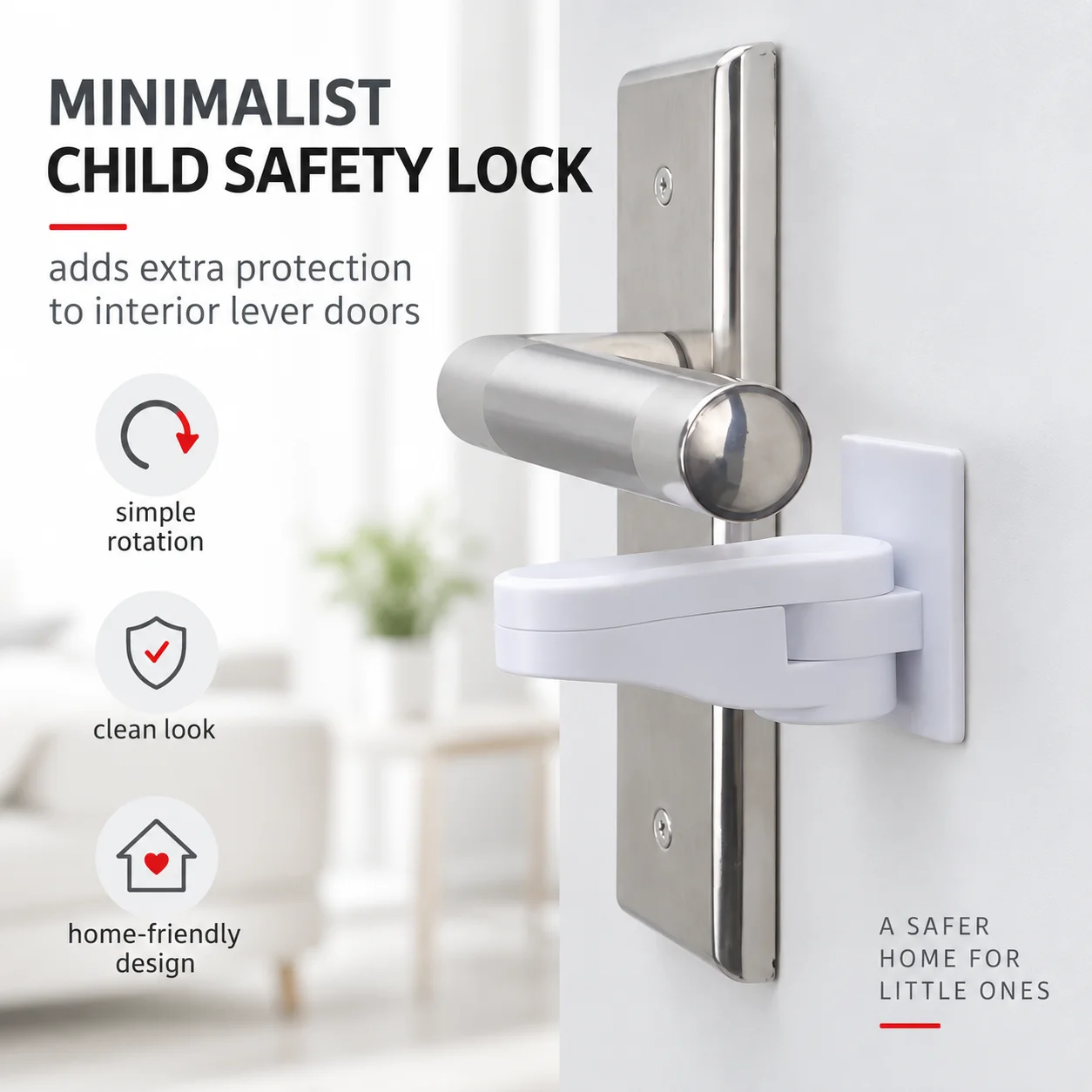 Baby Cabinet Lock for Container Anti-closing Door Stops Plush Child Closet Security Rails Hole Drawer Handle Bracelet Alarm Anti