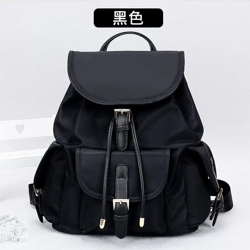 Casual Oxford Women Backpack Black Waterproof Nylon School Bags For Teenage Girls Fashion Travel Backpack Tote Mochila Q463