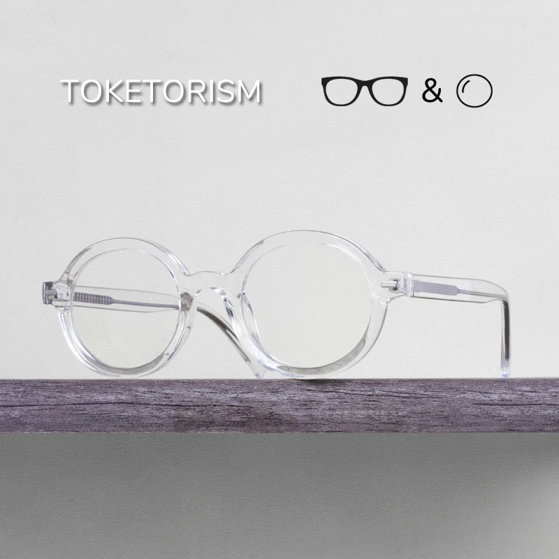 

Toketorism Round Transparent Glasses For Women Reading Eyeglasses For Men Prescription Computer Eyewear