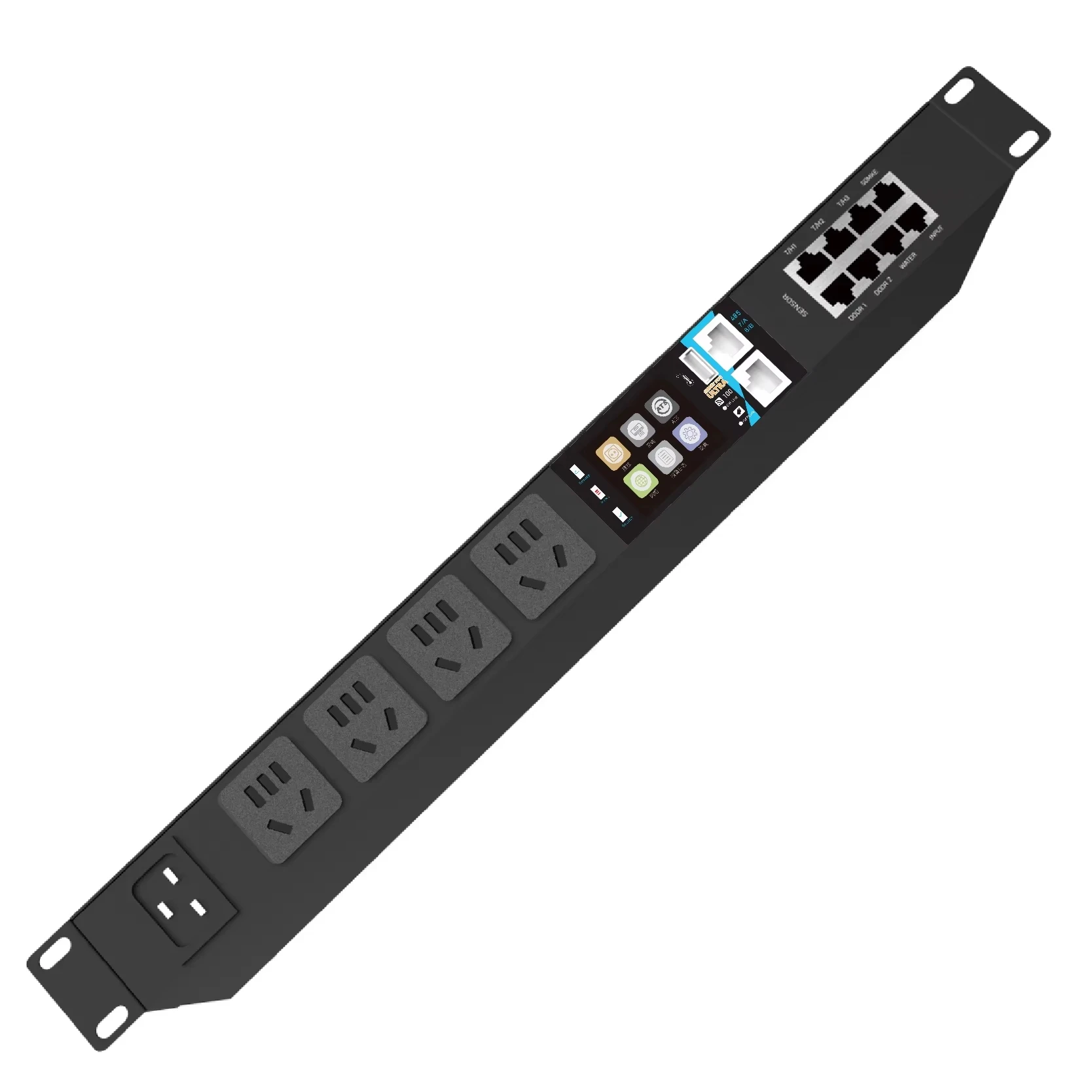 Rack Mount 4-Port 10A New Standard Smart PDU With IO Real-Time Remote Control 3 Phase Smart Rack Ethernet