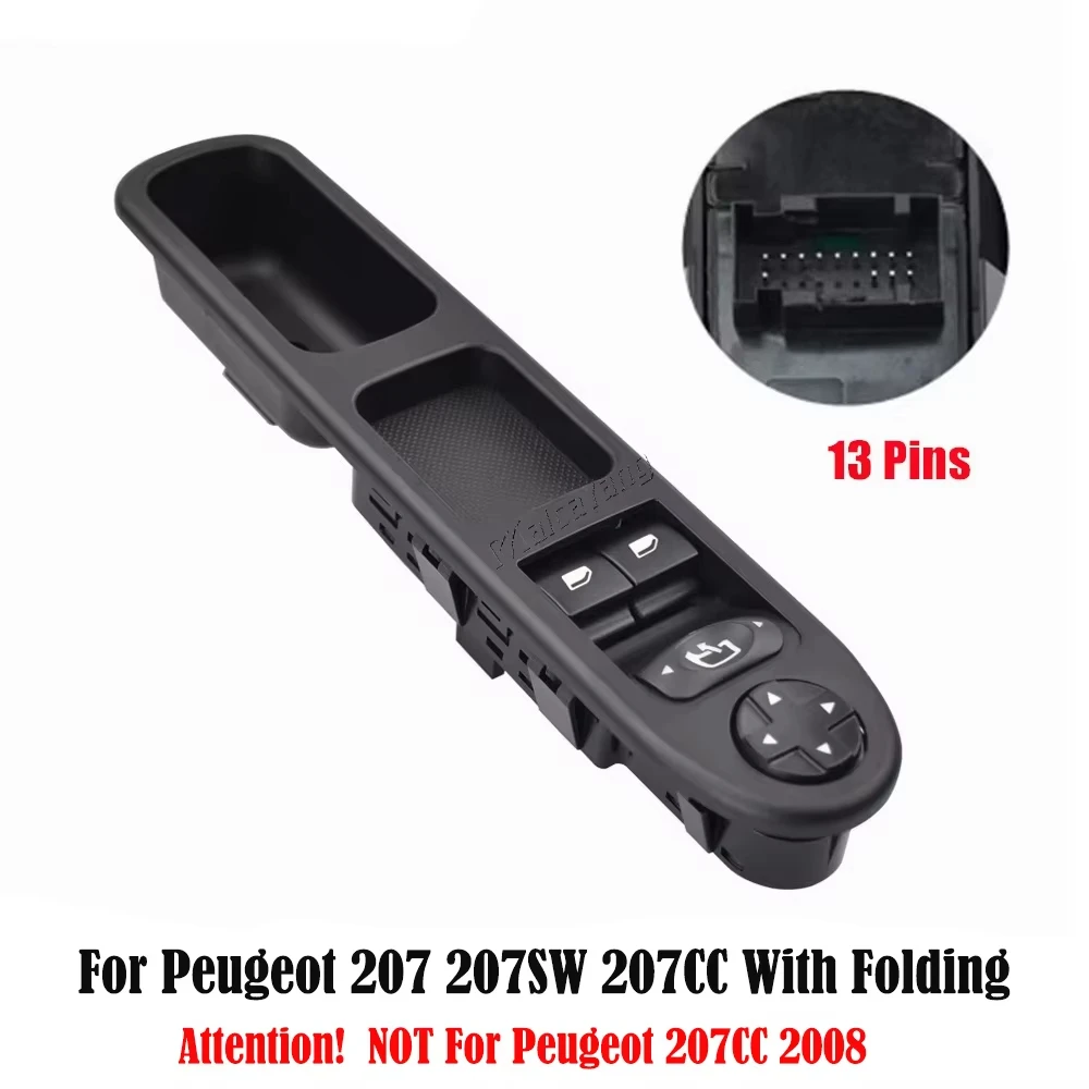 

Автомобильный электрический переключатель управления стеклоподъемником для Peugeot 207 207SW 207CC 6554.QA 6554QA 9654859677, кнопка подъема регулятора