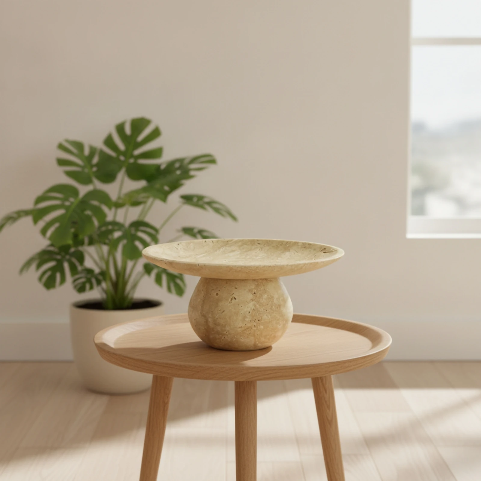 Marble Tray Smooth Marble Bowl Stone Bowl Versatile Decor Timeless for Coffee Table, Entryway