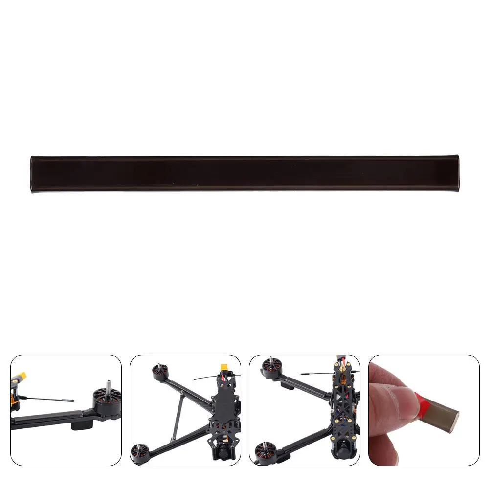 4Pcs Black Plastic Wire Protector Cord Covers with Adhesive Back – Cable Concealer Strips for FPV Drones