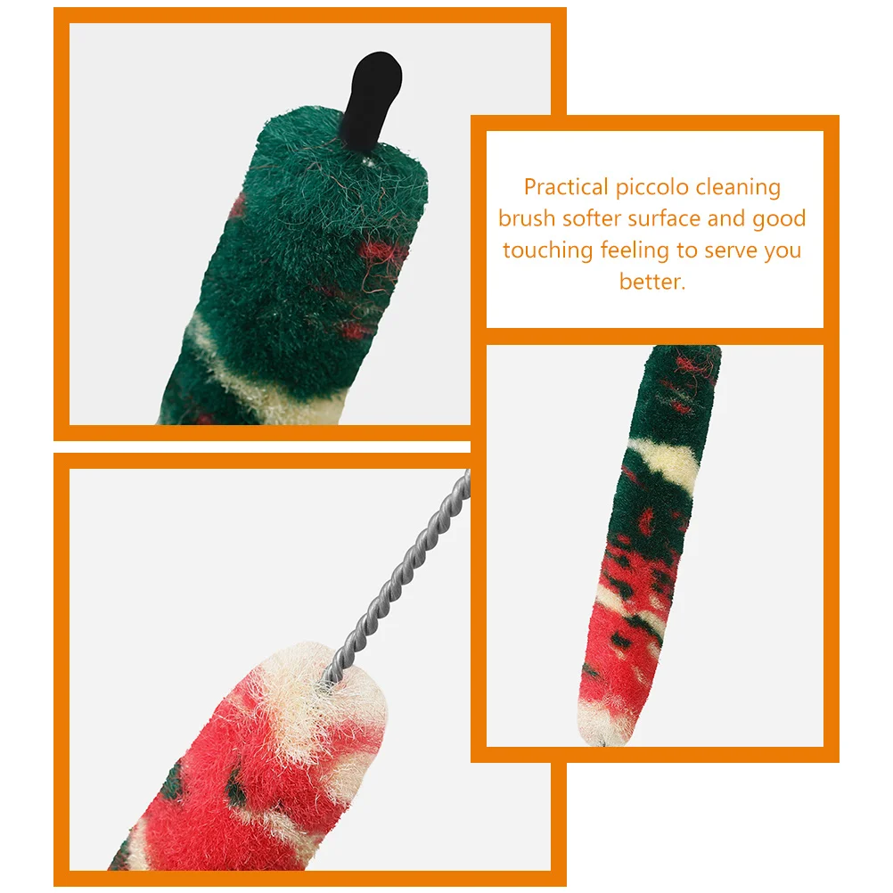 

1pcs Piccolo Cleaning Brush Flute Wind Instrument Maintenance Tool Durable Soft Reusable Cleaner for Music Instruments