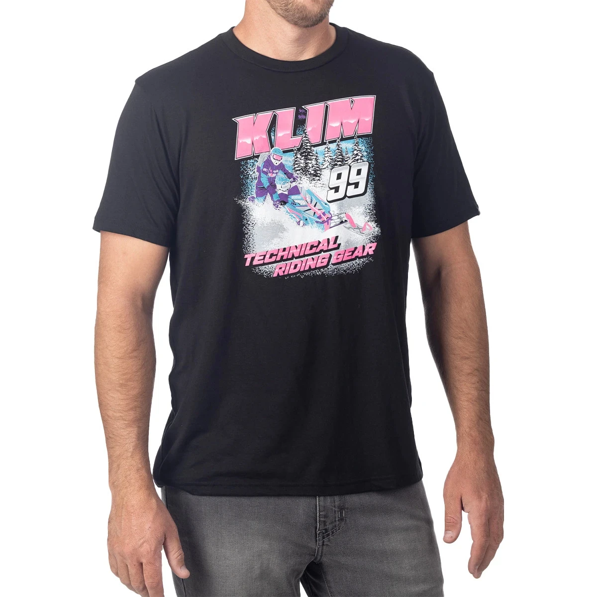 Klim Speedway Tri-Blend T-Shirt Cotton Graphic Printing High-end Luxury Unisex Style Both of Men and Women