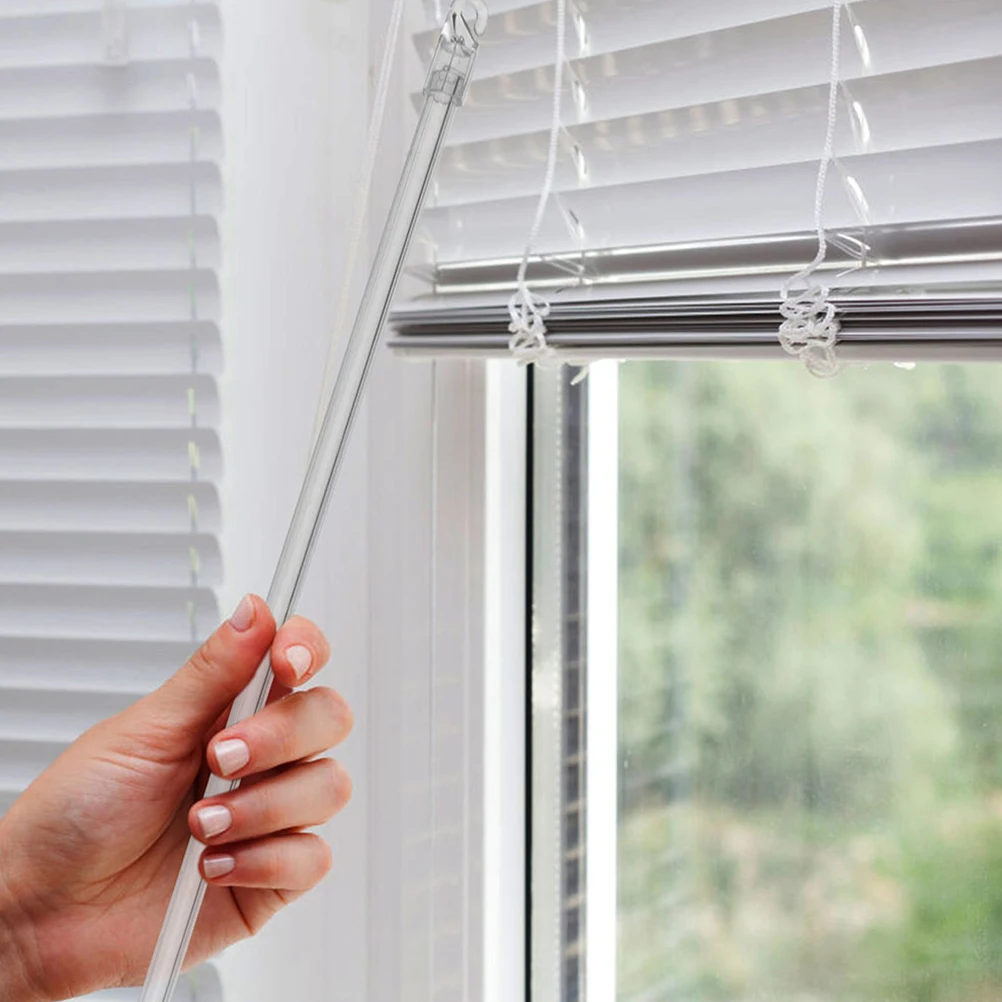 12 Inch Transparent Blind Tilt Wand With Hook Easy Use Blinds Rod Replacement Part Window Curtain Accessory