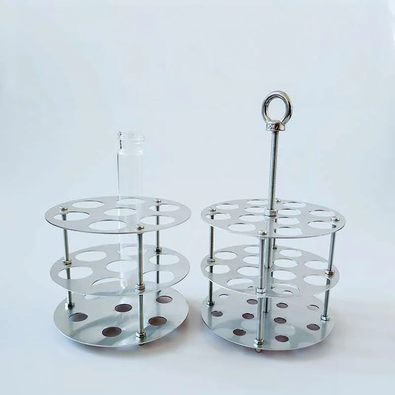 Stainless steel oil bath pot water bath dedicated test tube rack, circular, high temperature resistant, corrosion-resistant, ape