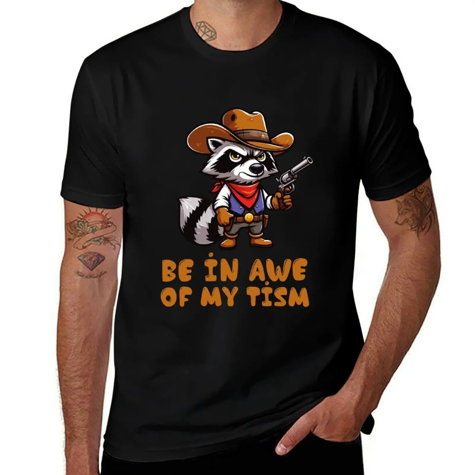 Soyez ébloui par mon 'Tism' drôle, mon raton d'Amérique. T-shirt de protection UV pour activités de plein air