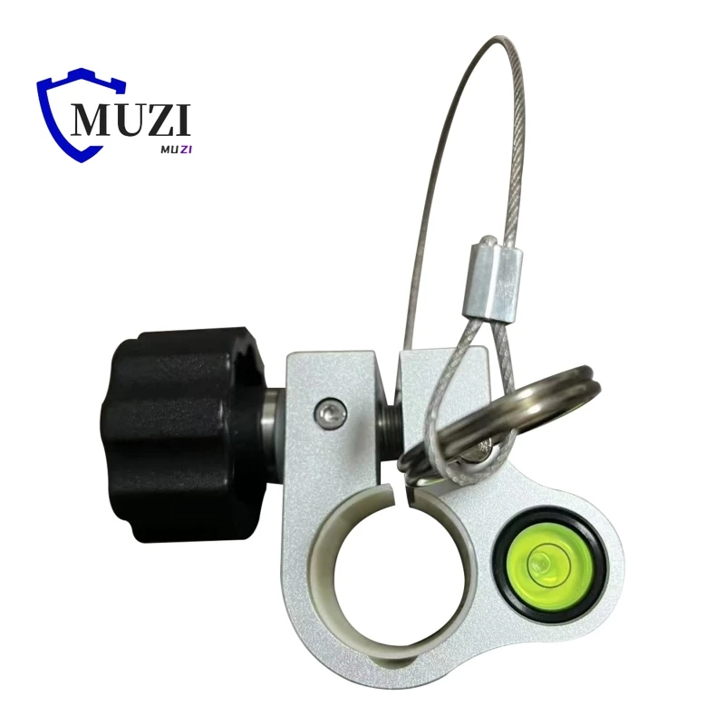 Frasco de burbuja de nivel, mecanismo de bloqueo de asiento de Metal, características integradas con pasador de bloqueo giratorio, varilla de poste telescópica de fibra de carbono de 25mm