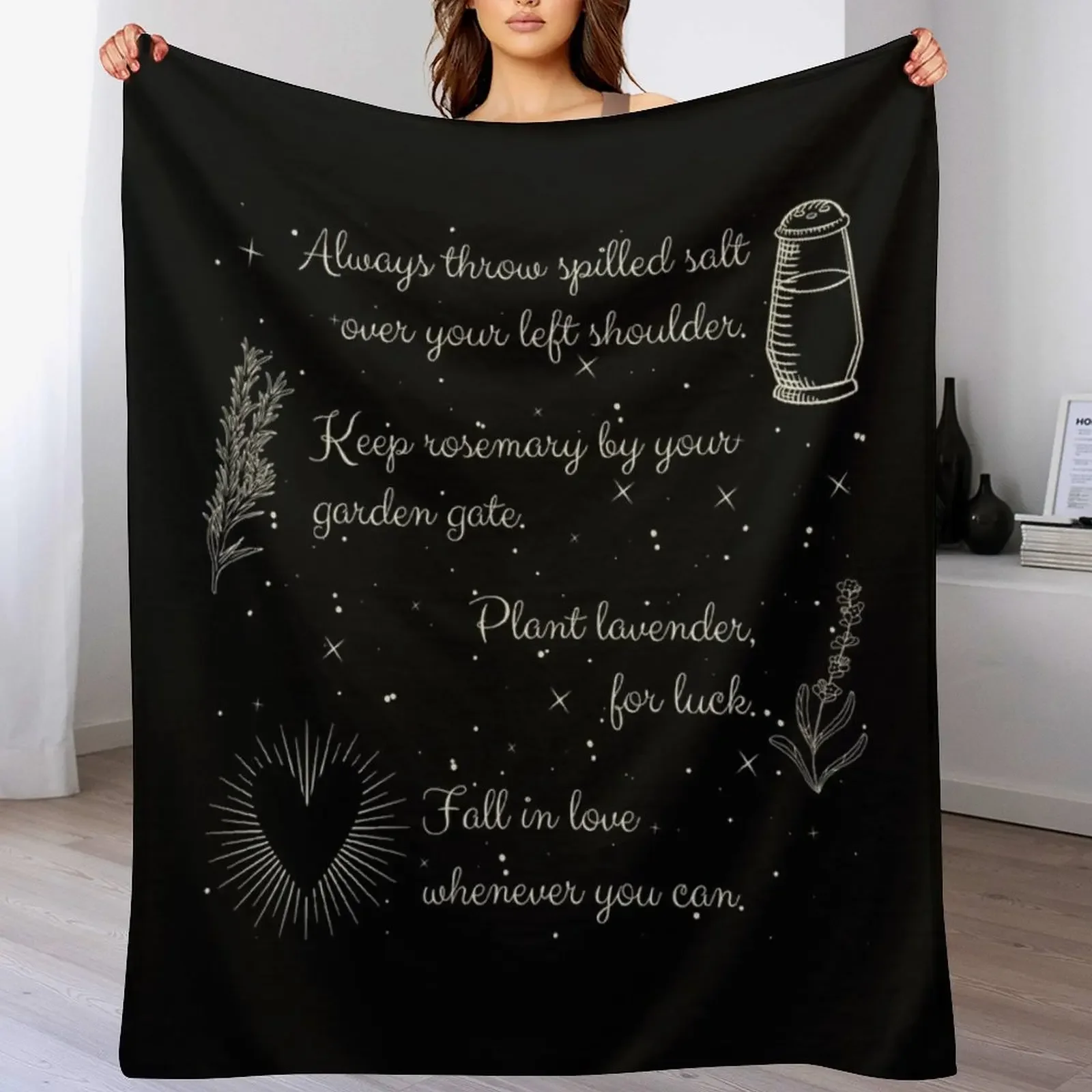 Practical Magic Throw Blanket Cozy Home Blanket Gift for Christmas Holiday