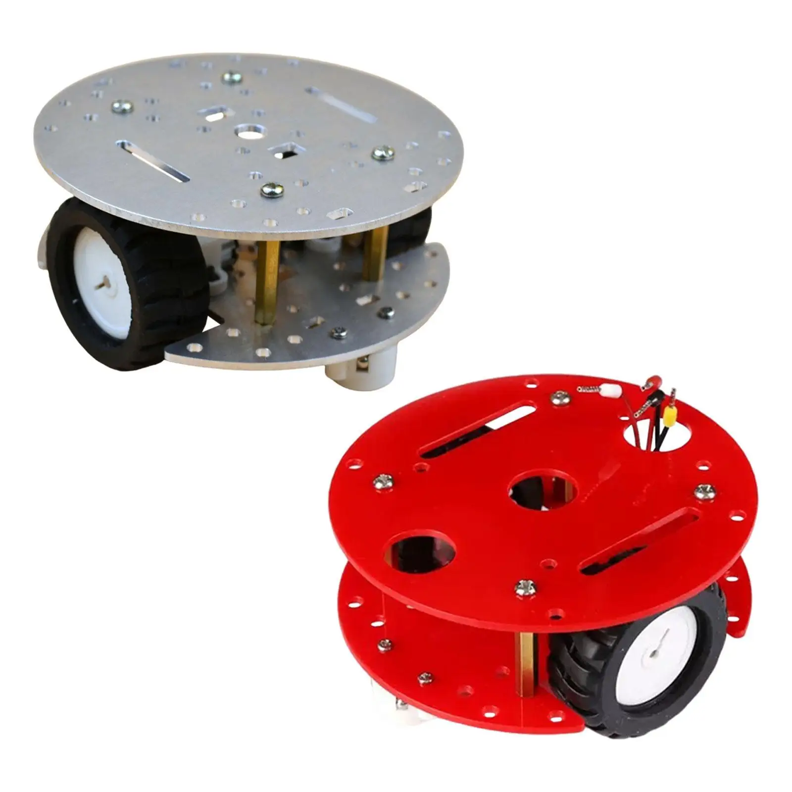 Smart Robot Car Chassis,DIY Chassis Frame,2 Wheel Coding Gifts Reduction Motor for Student Hobbyist High Performance Utility