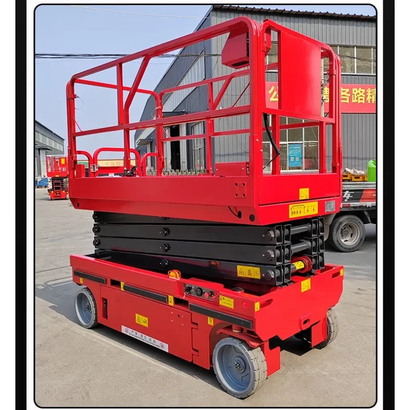 Lift mobile scissor electric lifting platform small hydraulic load 550KG raised 6M
