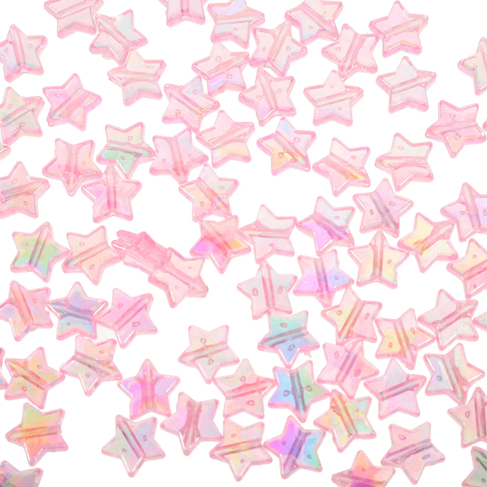 

300Pcs Five-Pointed Star Beads Acrylic Jewelry Making Supplies Versatile Tiny Beads for Crafts Star Bead Stars for Crafts