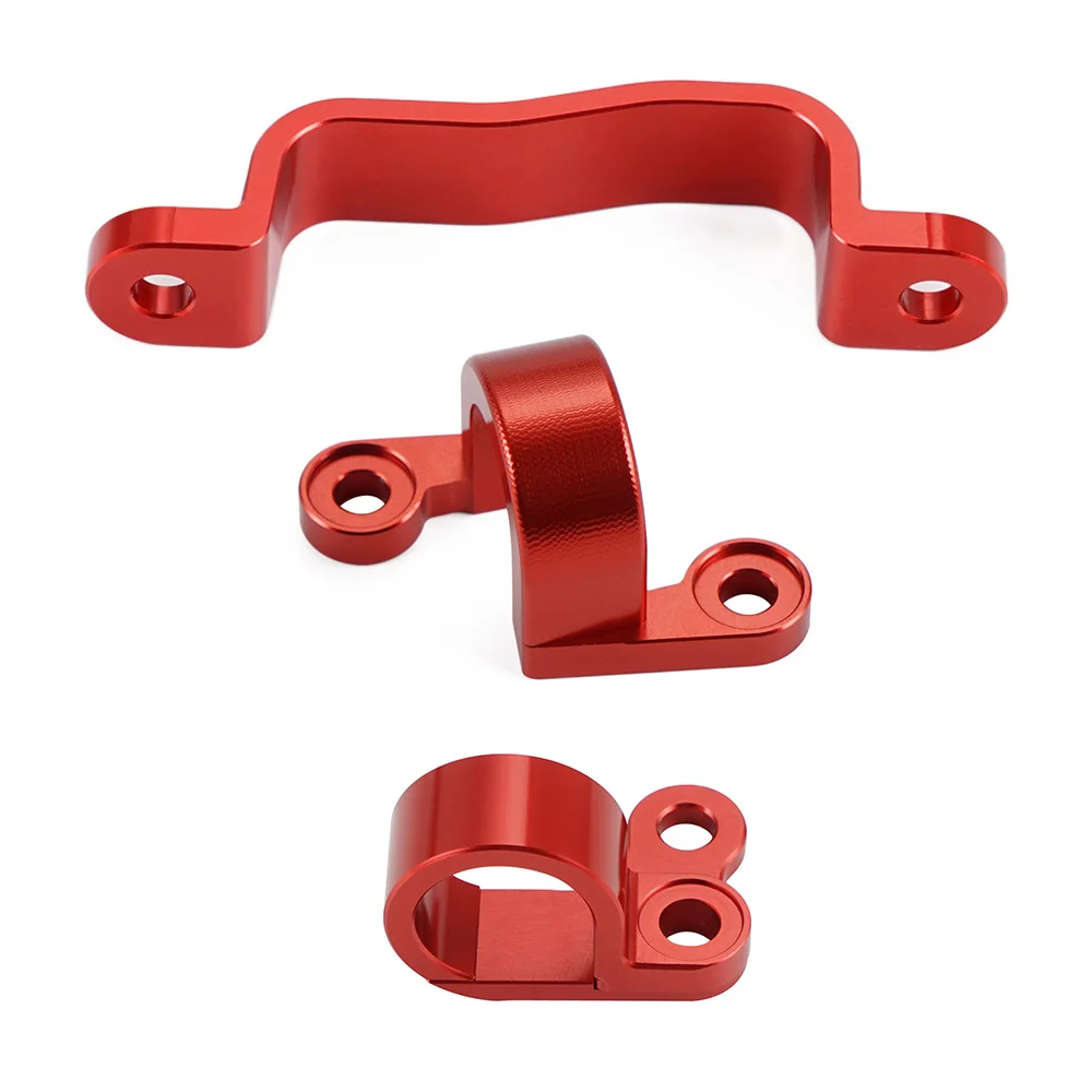 NICECNC For Honda CRF450X CRF 450X 2005-2009 2012-2017 CRF250R 2010-2013 CRF450R 2002-2012 Brake Cable Hose Line Guide Clamp Set