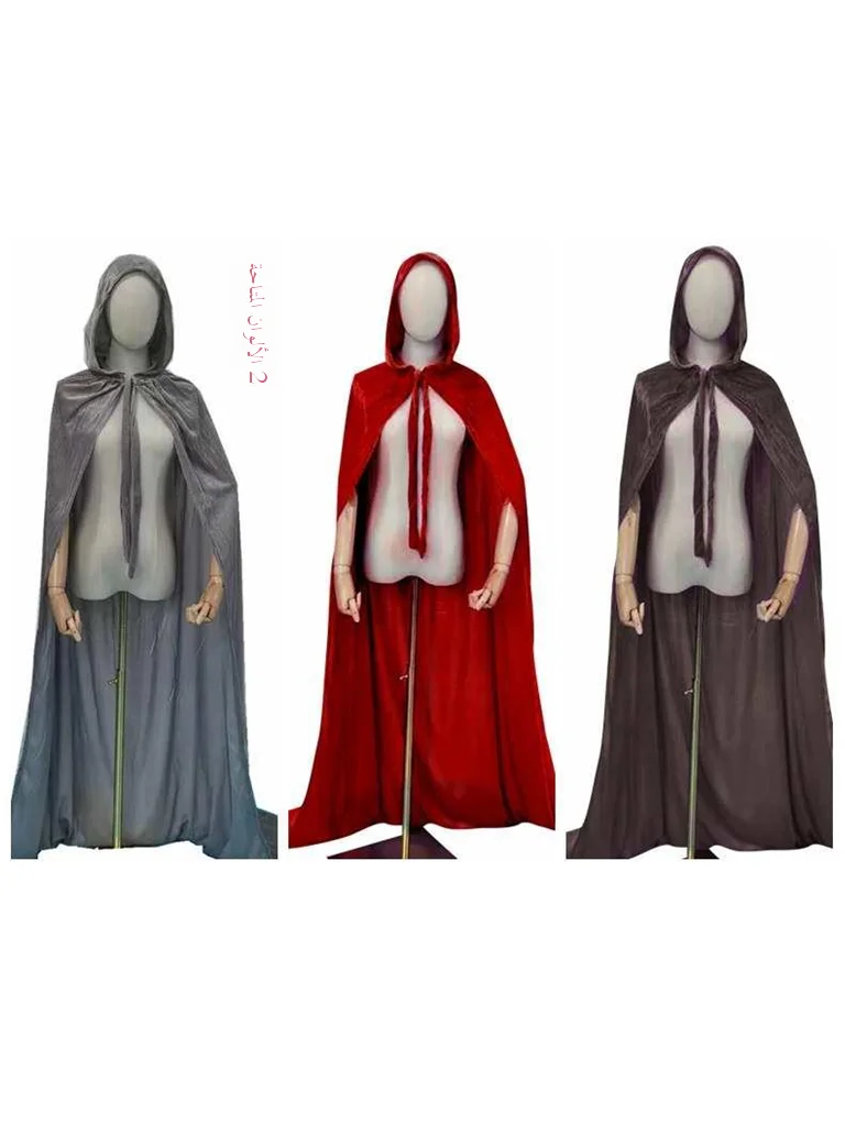 

32 Colors Unisex Velvet Coss Coteau D'Oreille Stage Show Halloween Swan Velvet Retro Shawl for Men And Women