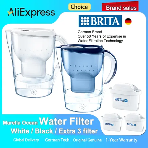 BRITA Marella Ocean 3,5 l Wasserfilter-Kesselkartusche, reinigt Wasserkocher, Aktivkohle-Wasserfilter, Wasserkocher, Wasserreiniger