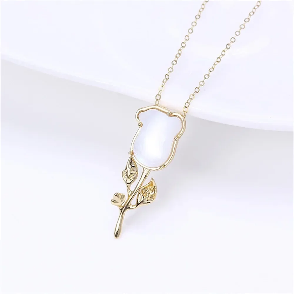 

DIY Gold-Plated Pearl Pendant Setting, Handmade Jewelry Crafting Accessories Jewelry Findings No Pearl No Chain