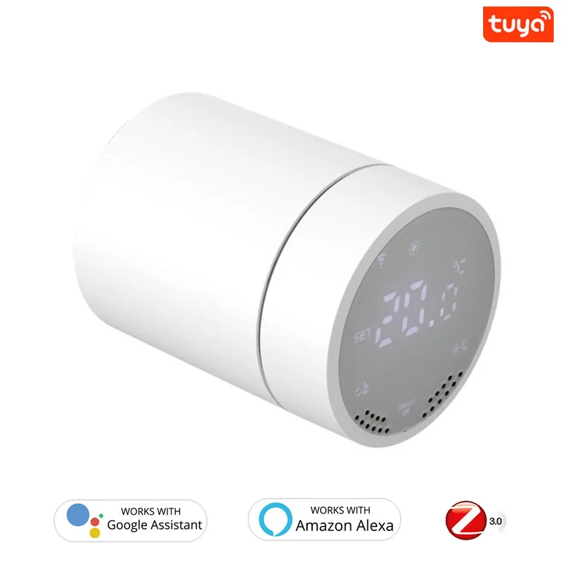 

ZigBee Radiator Valve Graffiti Intelligent Thermostatic Valve Programmable Temperature Controller Hands-free Voice Control