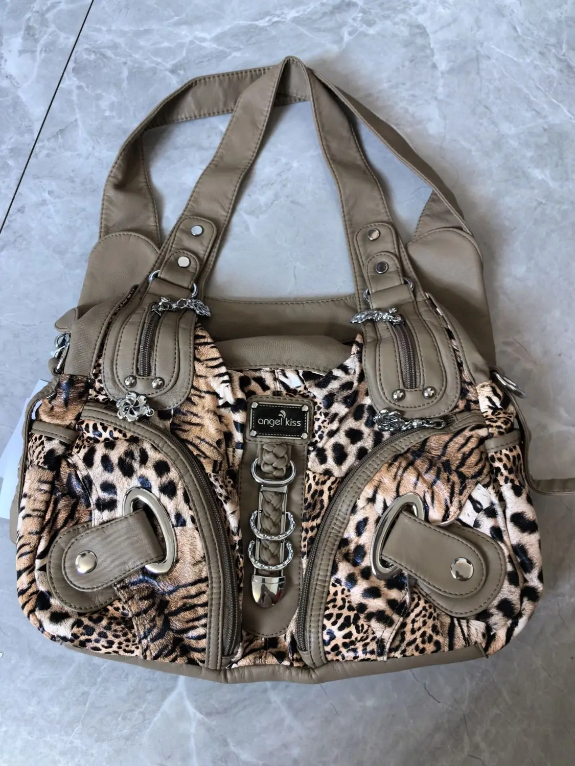 Designer Brand Retro Leopard Print Tote Large-capacity Underarm Shoulder Crossbody Bags for Women Сумка Женская