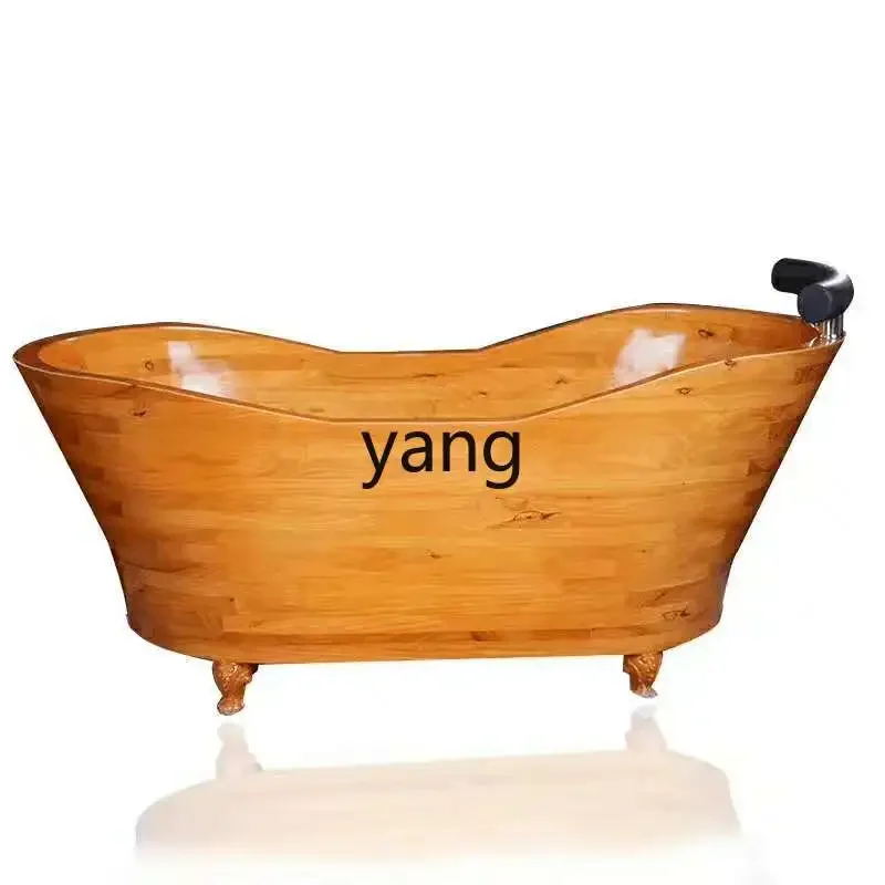 

XYY Oak Bath Bucket Tub Adult Bath Bucket Bath Bucket Thickened