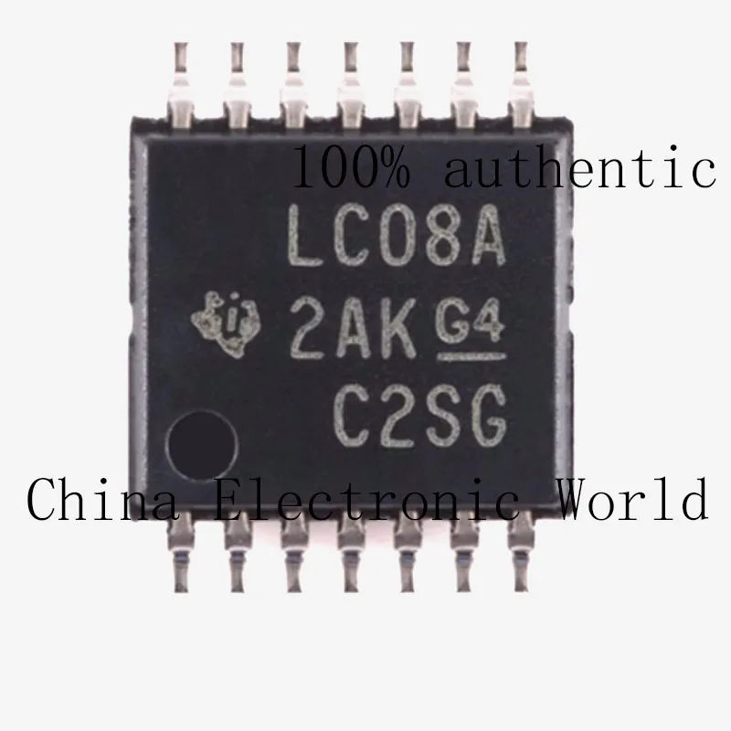 

10 Pieces Sn74Lvc08Apwr Brand New Genuine Silk Screen Lc08A Smd Tssop14 Four-Way 2 Input Positive and Door Chip