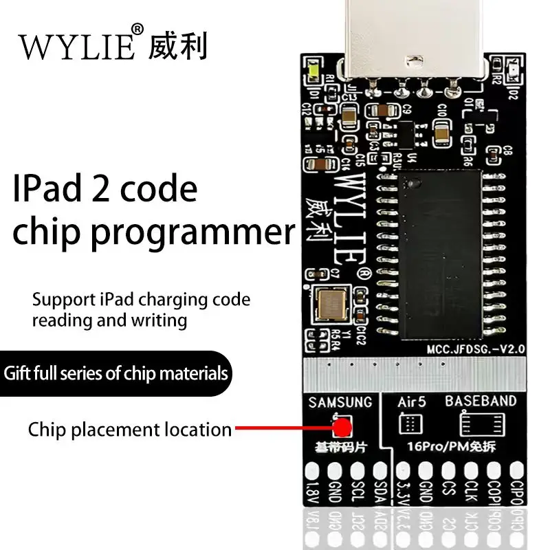 

Eeprom Chip 8N/3CD Ect Programme Tool for All Ipad Models 6-17 Support Fix Not Charging/Fast Charging /Charging Current Fault