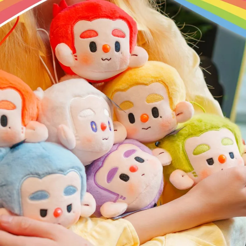 

New Hurobo Rainbow Celebration Series Plush Blind Box Trendy Toy Bagpack Pendant Decoration Mystery Box Suprise Birthday Gifts