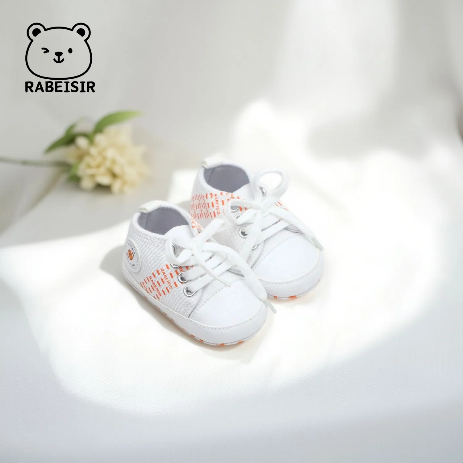 حذاء قماش للأطفال، حذاء مشي للأطفال، نعل ناعم، مضاد للانزلاق، مسامي، 0-1 ونصف سنة، إصدار لجميع المواسم