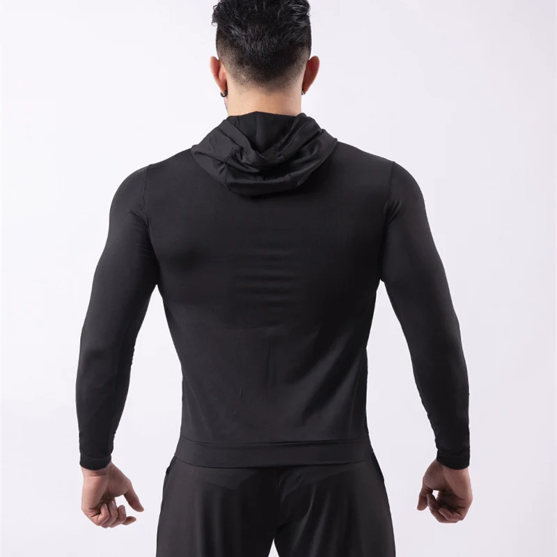 Chaquetas de correr con estampado de cruz cristiana para hombres, abrigos atléticos con cremallera, prendas de vestir de compresión de secado rápido, Tops de Fitness al aire libre