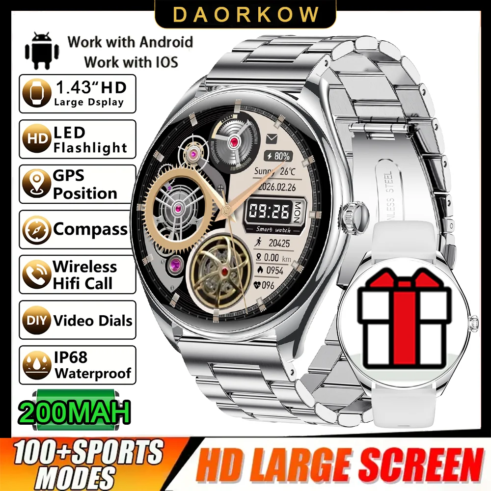 Classic Ultra-Thin Smartwatch with AMOLED Display