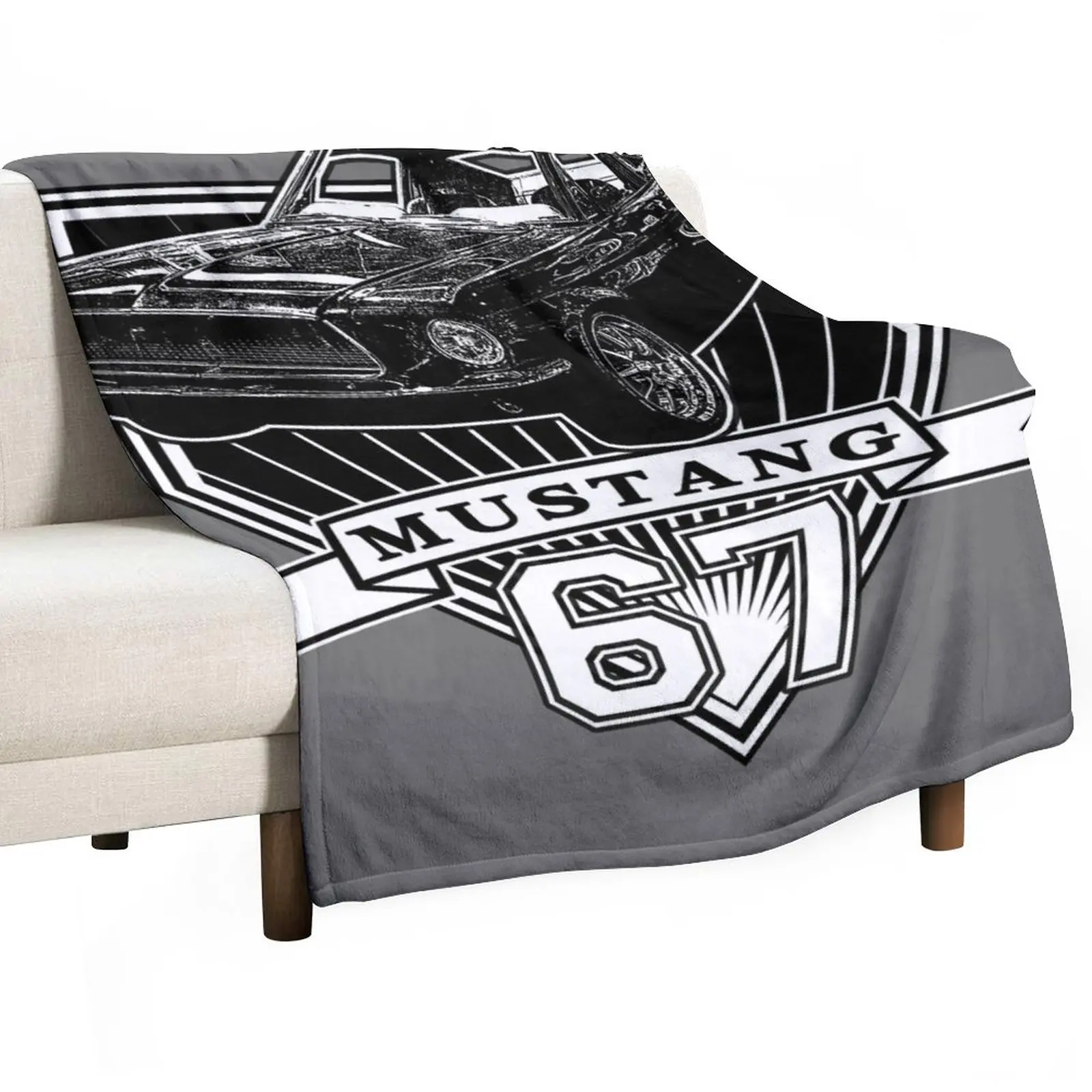 

67 Mustang Fastback Throw Blanket Soft Big Blanket Bed Fashionable Blanket Personalized Gift Blanket For Sofa