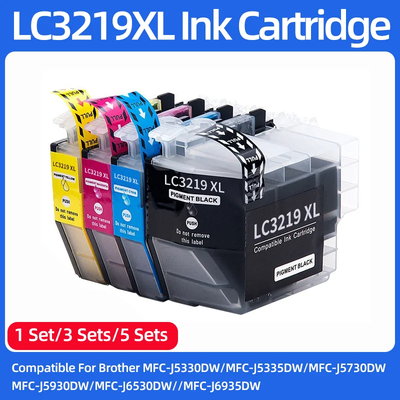 

LC3219XL LC3219 LC3217 Ink Cartridge Compatible For Brother MFC-J5330DW MFC-J5335DW J5730DW J5930DW J6530DW J6935DW Printer 3219
