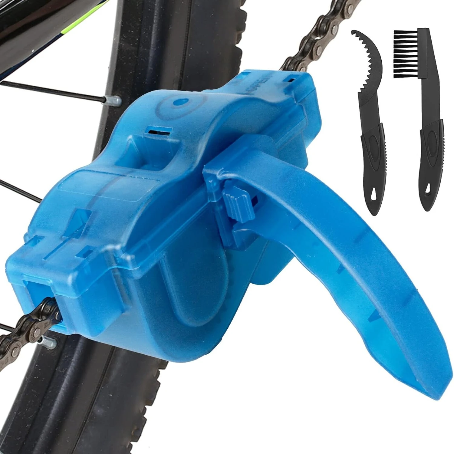 Top-Quality, Ultimate Comprehensive Professional Bike Chain Cleaning Kit with Essential, Effective Scrubber Brushes - Must-Have 