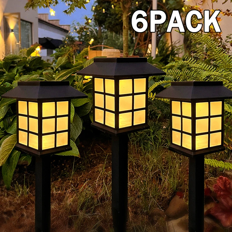 

Solar Pathway Lawn Lights Outdoor Waterproof Walkway LED Garden Decor Street Lamp for Landscape Yard Patio Night Lights 2/4/6Pcs