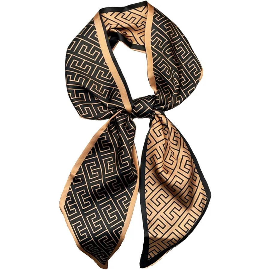 Elegant Long Skinny Scarves for Women's Handbags and Hair Accessories Fashion Silky Headbands for Daily Wear Stylish and Versat