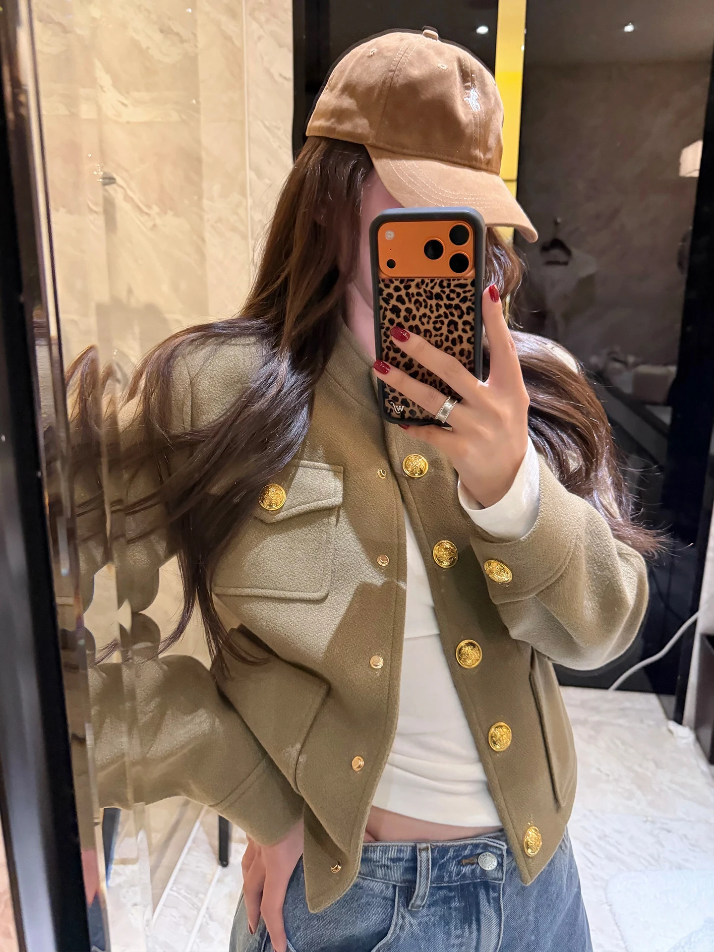 

Tingtings Luxury Woolen Stand Collar ort Coat for Women Early Spring Faionable Quan Jin Sle Warmth Insulated Jaet