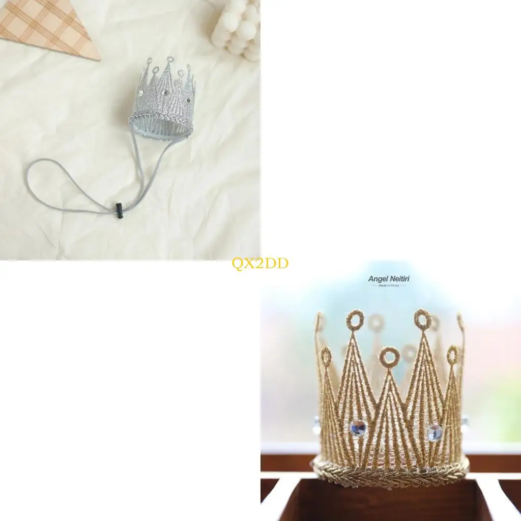 

QX2D Royal Baby Hair Ornament Elastic Adjustable Headpiece Costume Accessory For Kids