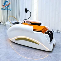 Premium All-in-One Head Spa Equipment, Electric Massage Shampoo Bed with LED Ambient Light for Hair Salon Store, Smart Furniture 3