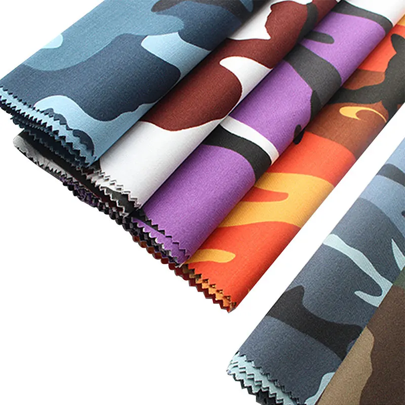 1.5 Meter Width Polyester Cotton Camouflage Printed Fabric Thick Camo Cloth Outdoor Clothes Headwear Bag DIY Sewing Material