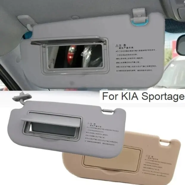 For KIA Sportage 2005 2006 2007 2008 2009 2010 2011 -2020 Overhead Console Interior Sunvisor With Mirror Front visor assembly