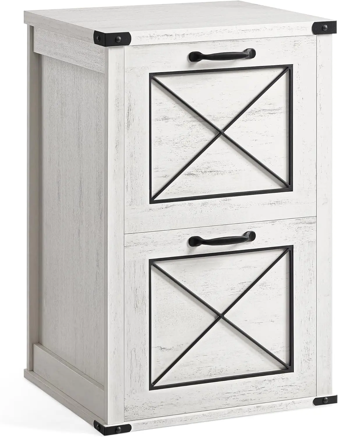 File cabinet with 2 file drawers, printer stand, suitable for A4, letter size, hanging folder, modern farmhouse style