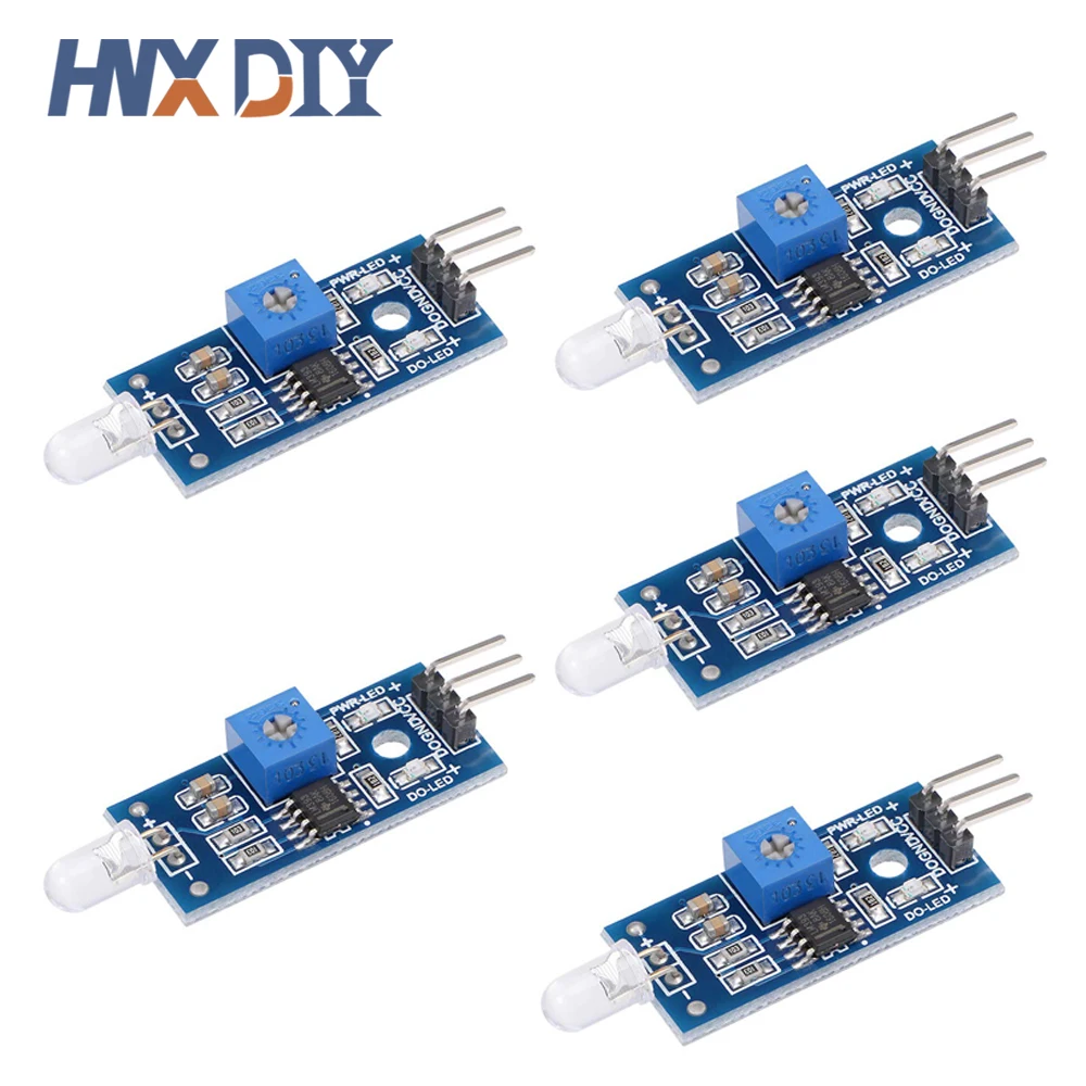 Módulo de fotodiodo LM393 para Arduino, Sensor de luz, detección de diodo fotosensible, Raspberry Pi, 3,3 V-5V, 4 pines, 5/10 Uds.