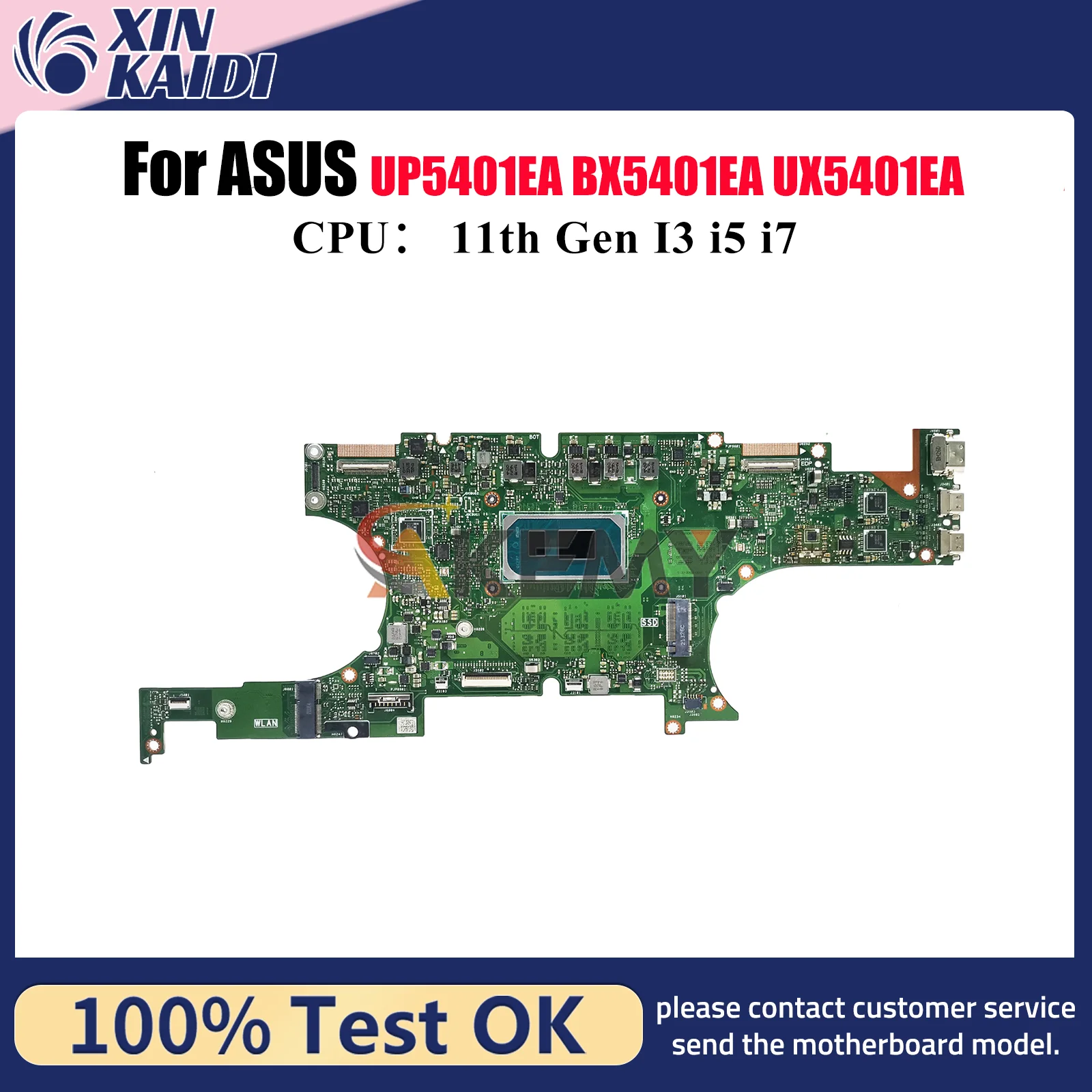 

UX5401EA Laptop Motherboard For ASUS ZenBook UX5401 BX5401EA UP5401EA RX5401EA UX540ZA Notebook Mainboard With 11th Gen I3 i5 i7